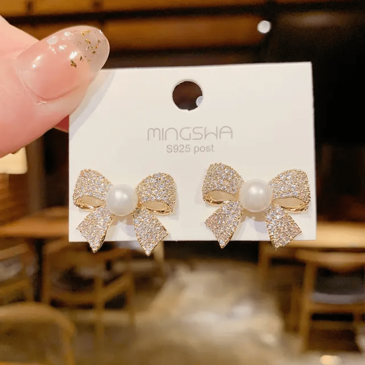 Korean Pearl Drops Earrings
