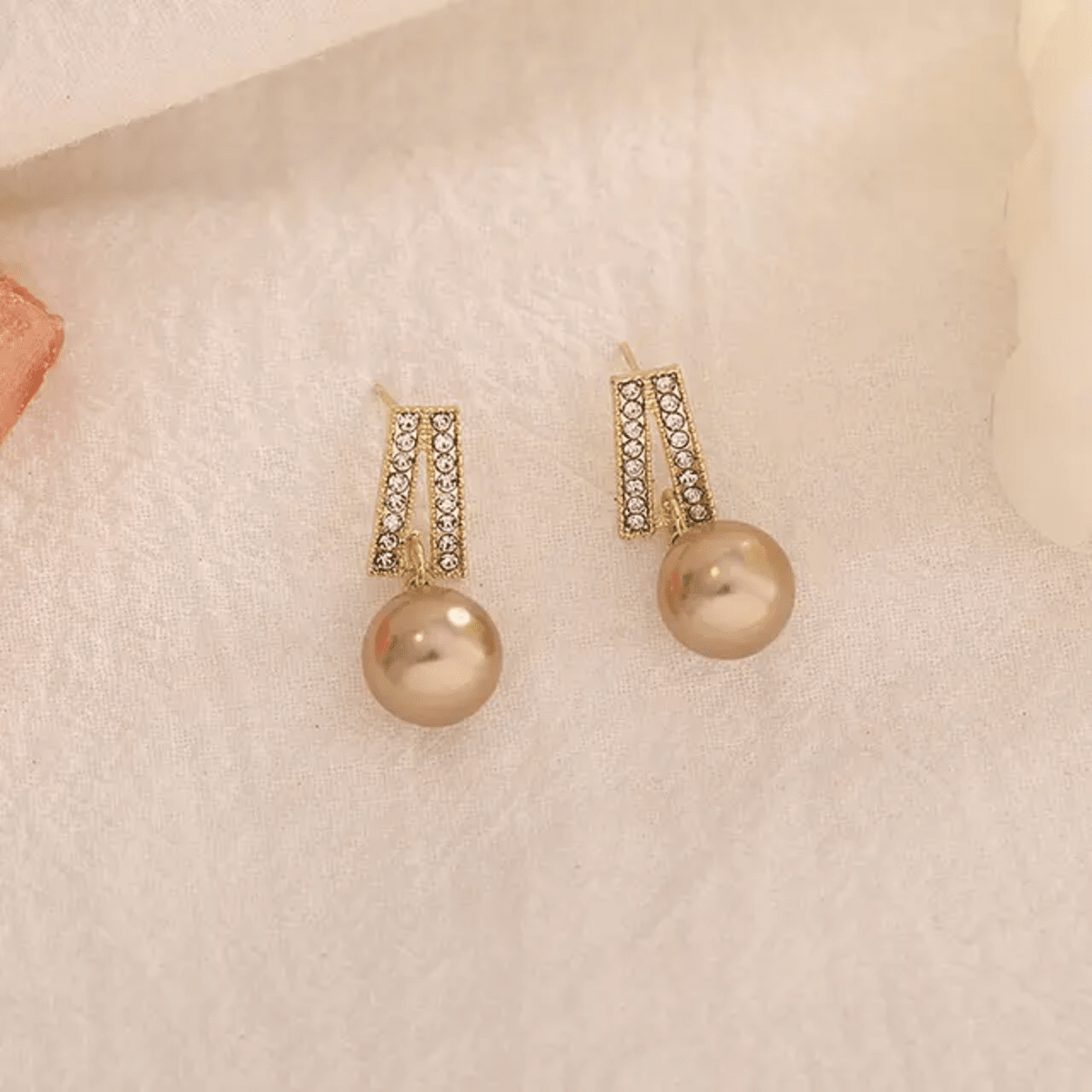 Korean Pearl Drop Earrings