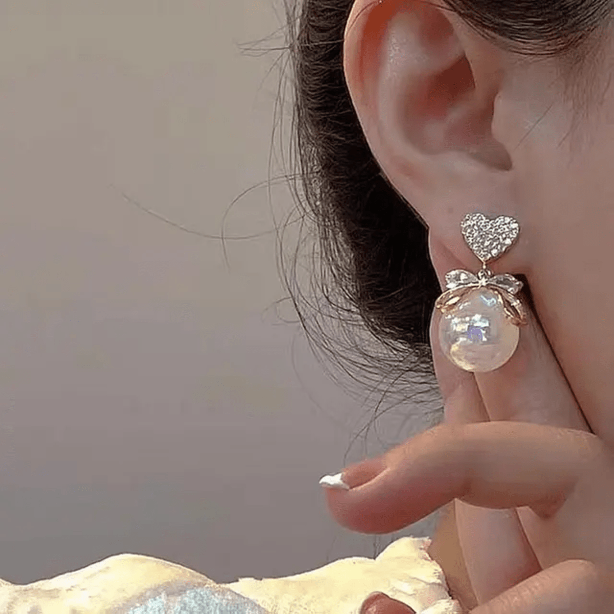 Korean Pearl Drops Earrings