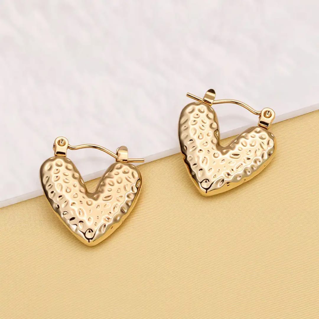 Korean Hoops - Heart Shaped