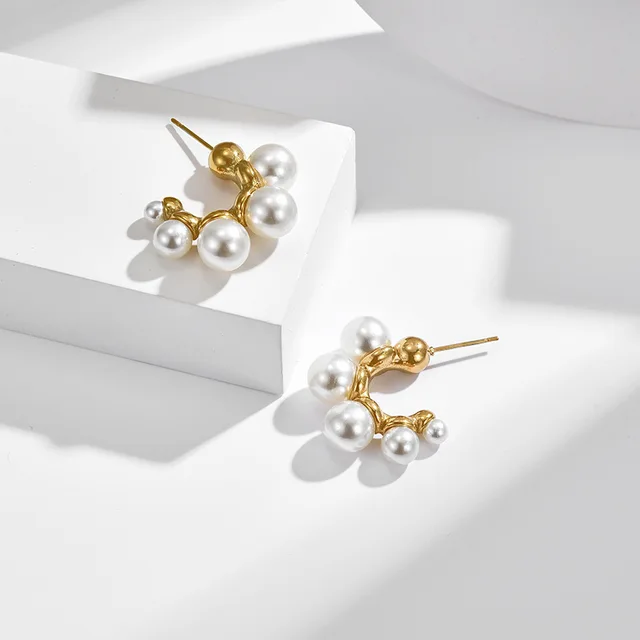 Korean Pearl Drops Earrings