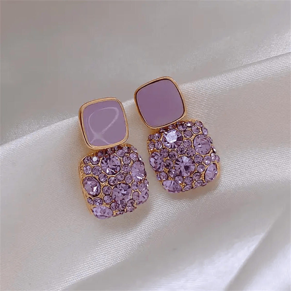 Korean Black Drop Studs
