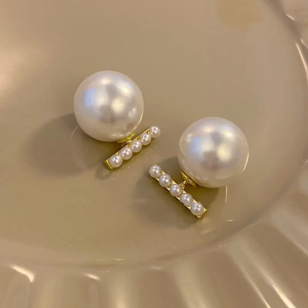 Korean Pearls Drop Earrings