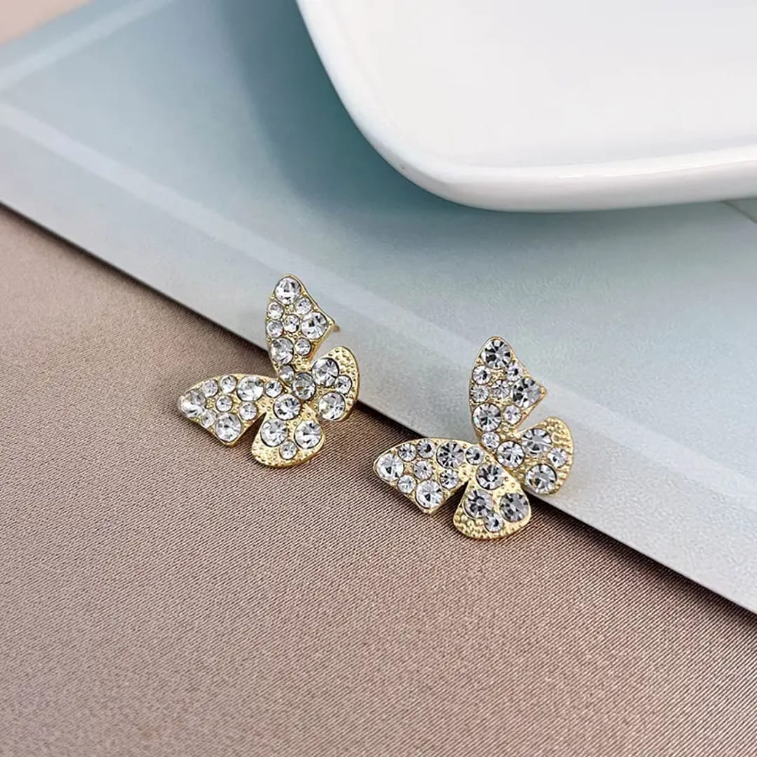 Korean Butterfly Stud Earrings