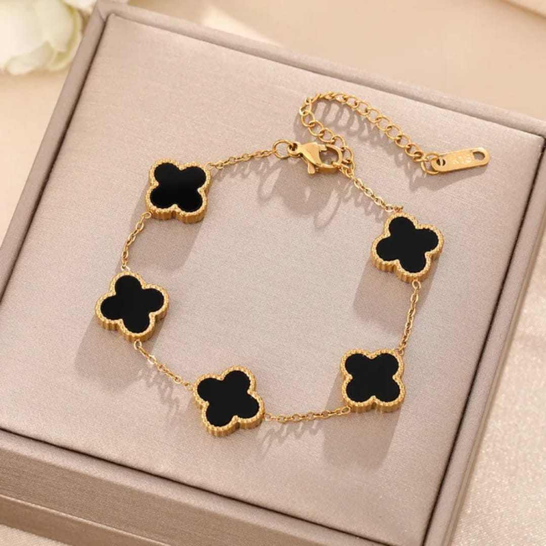 Black Clover Charm Bracelet