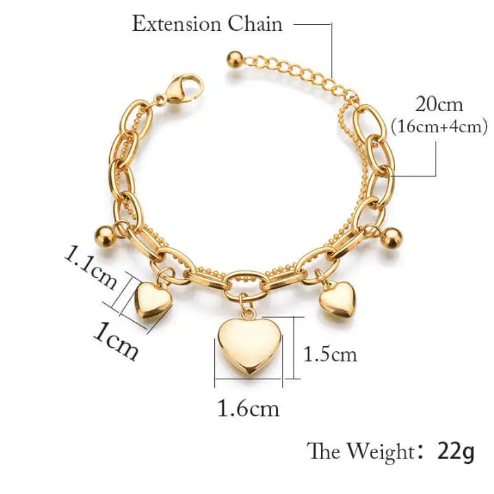 Two-Layer chain Anti-Tarnish Bracelet
