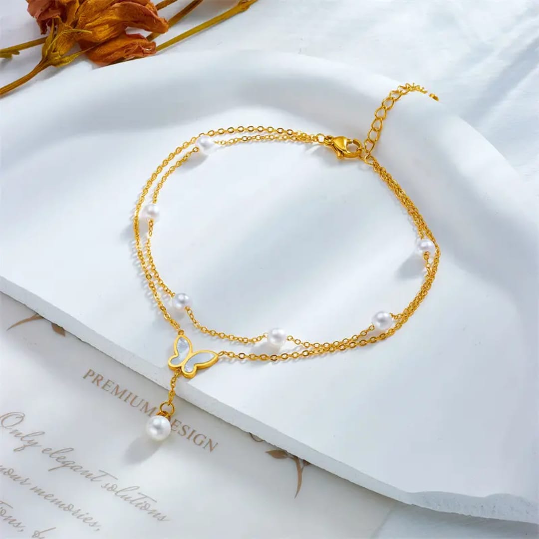 Anti-Tarnish Bracelet with pearls