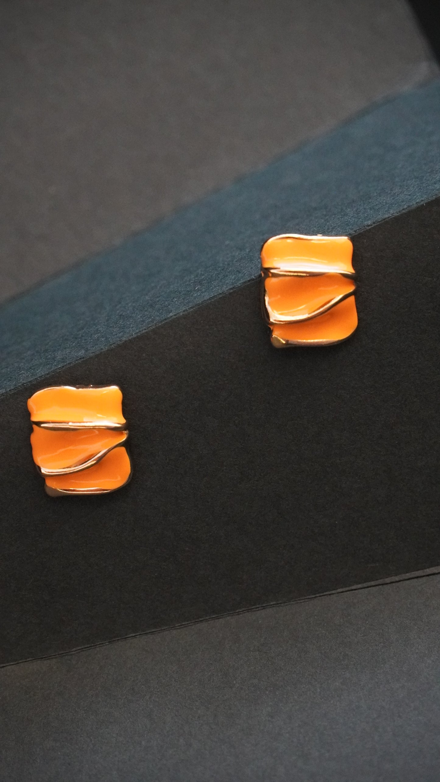 Colourful Korean Rectangular shape stud