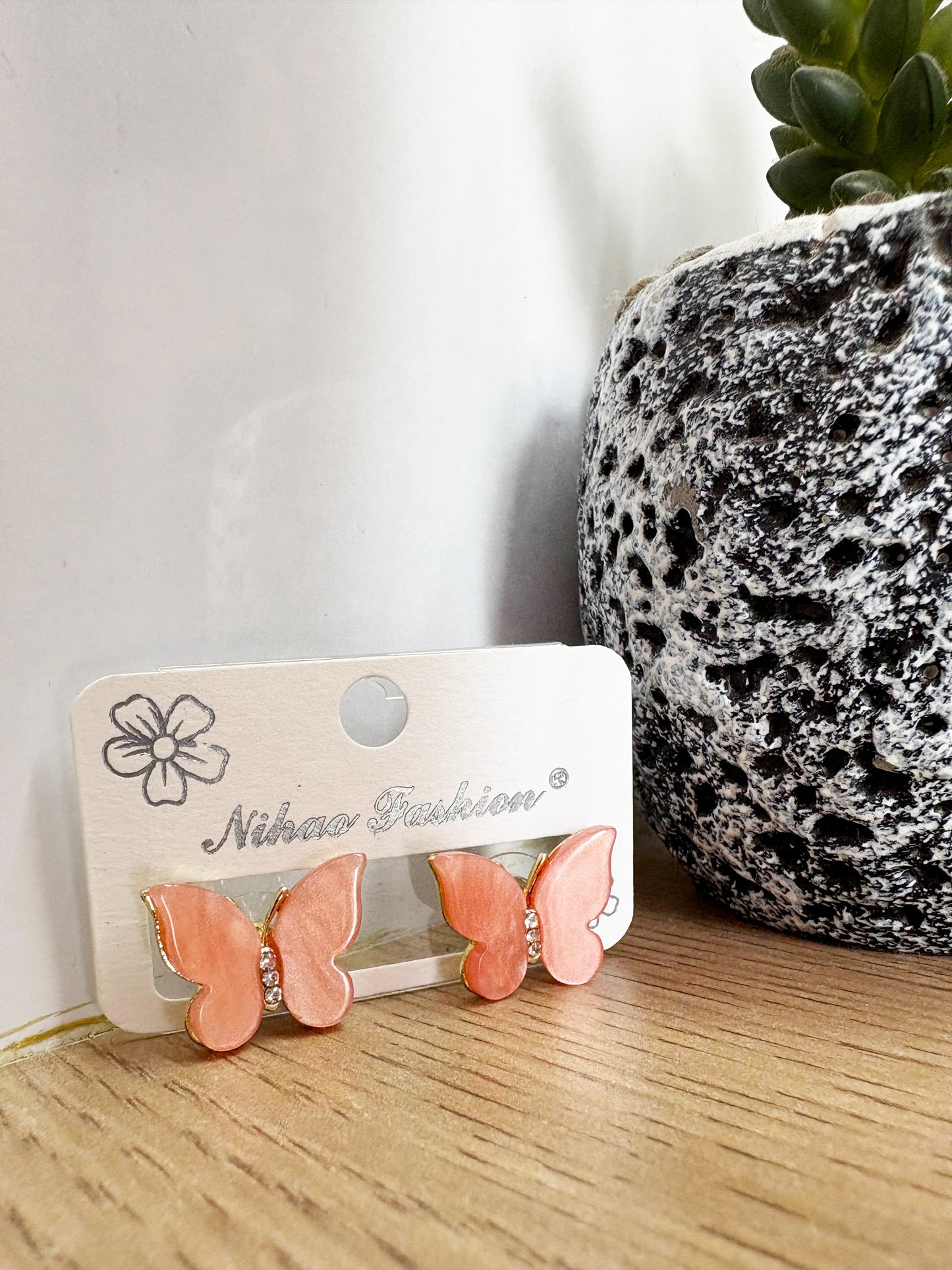 Korean Butterfly Stud Earrings