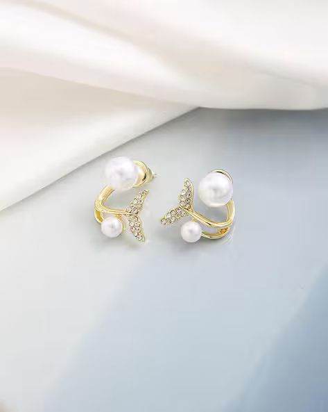 Korean Pearl Stud Earrings