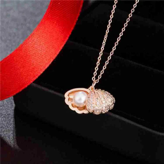 Anti-Tarnish - Chain Pendant - Shell Neckpiece