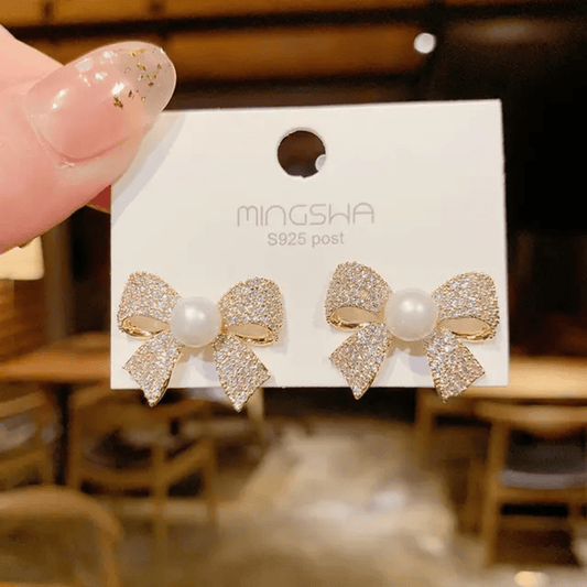 Korean Pearl Drops Earrings