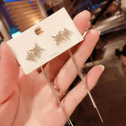 Danglers - Gold earrings