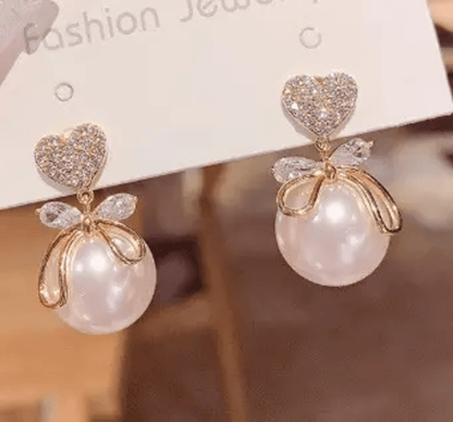 Korean Pearl Drops Earrings
