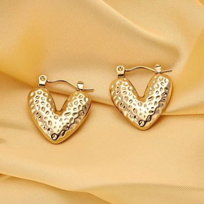 Korean Hoops - Heart Shaped