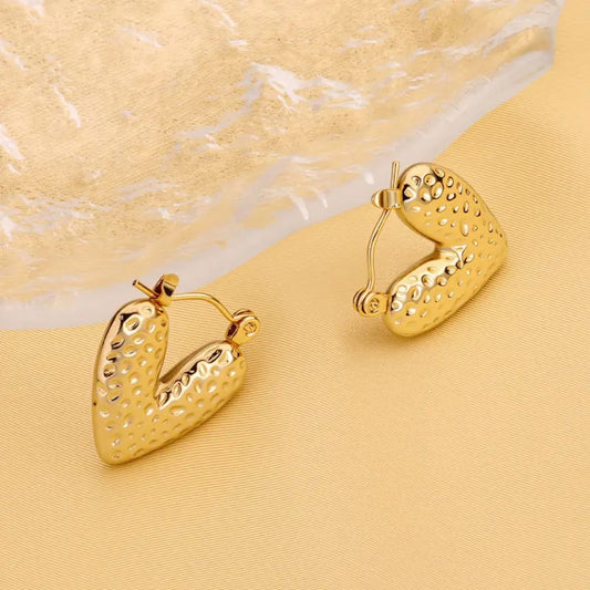 Korean Hoops - Heart Shaped