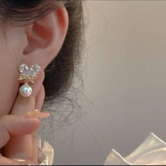 Korean Pearl Drop Earrings