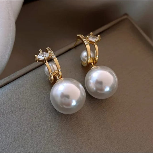 Korean Pearl Drops Earrings
