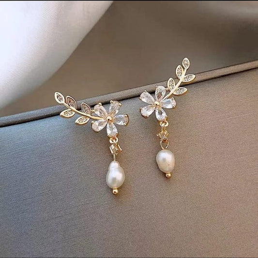 Korean Pearl Drops Earrings