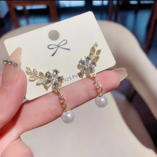 Korean Pearl Drops Earrings