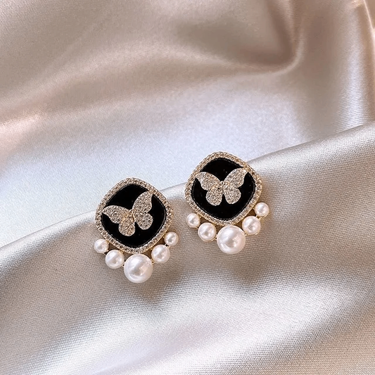 Korean Pearl Drops Earrings