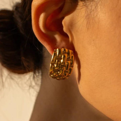 Anti-Tarnish Stud Earrings