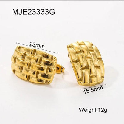 Anti-Tarnish Stud Earrings
