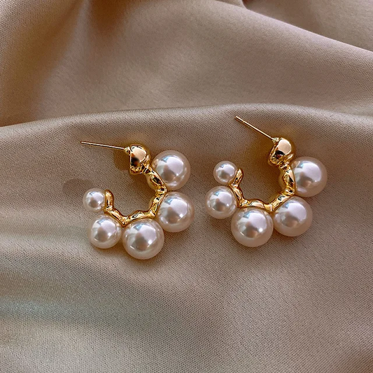 Korean Pearl Drops Earrings