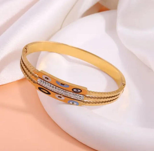 Blue Eye Diamond Anti-Tarnish Kada