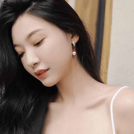 Korean Pearl Drops Earrings