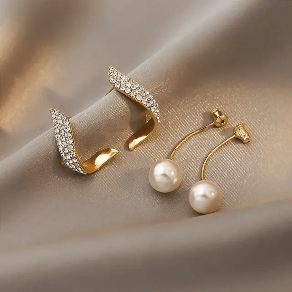 Korean Pearl Drops Earrings
