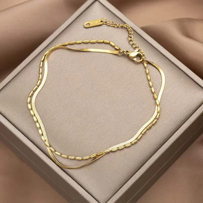 Two-Layer chain Anti-Tarnish Bracelet