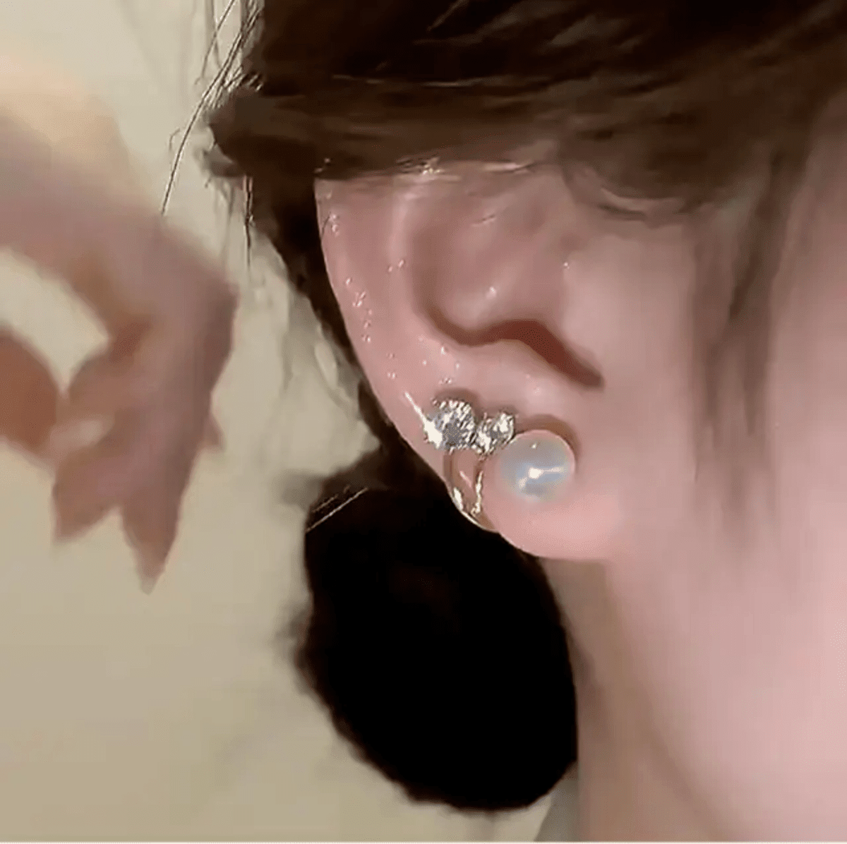 Korean Pearl Stud Earrings