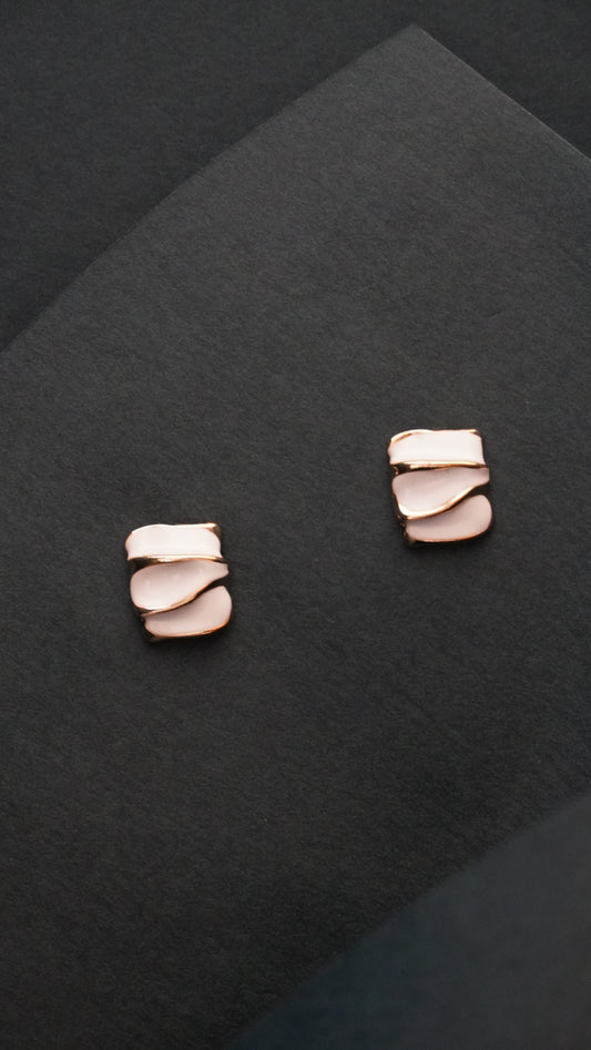 Colourful Korean Rectangular shape stud