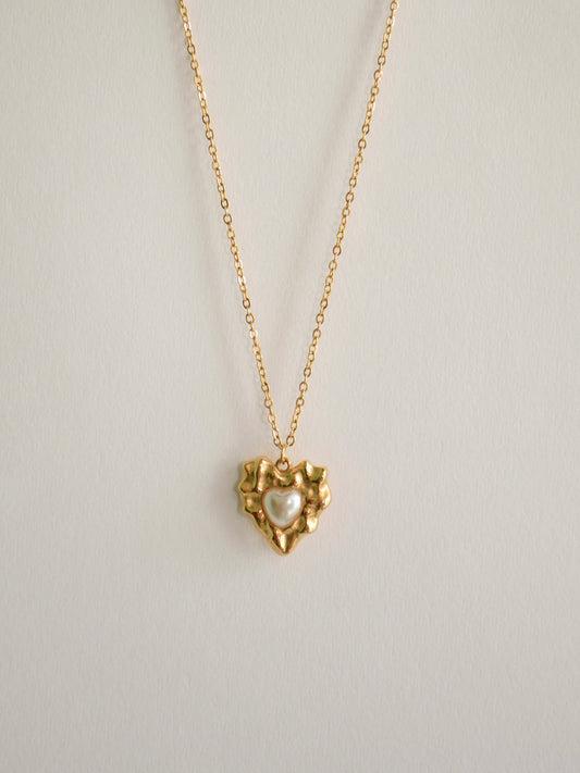 Anti-Tarnish - Chain Heart Shape Pendant