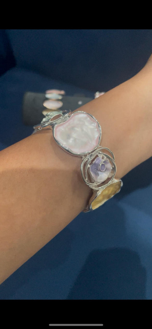 Colorful Metal Finish Bracelet