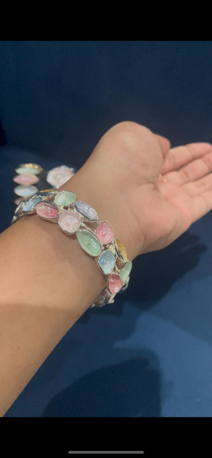 Colorful Metal Finish Bracelet