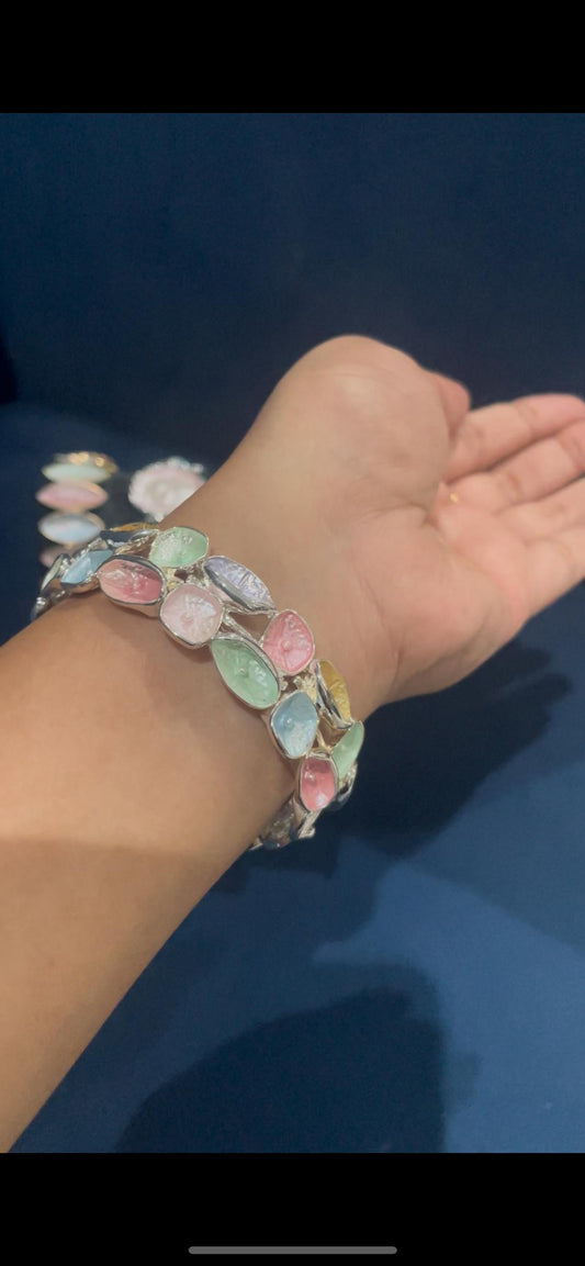 Colorful Metal Finish Bracelet