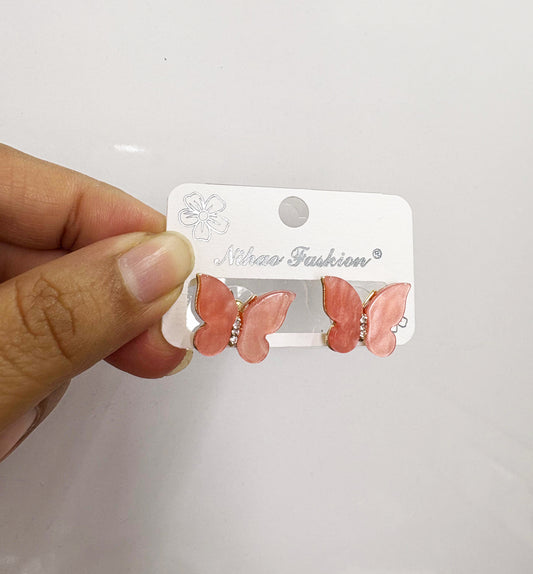 Korean Butterfly Stud Earrings