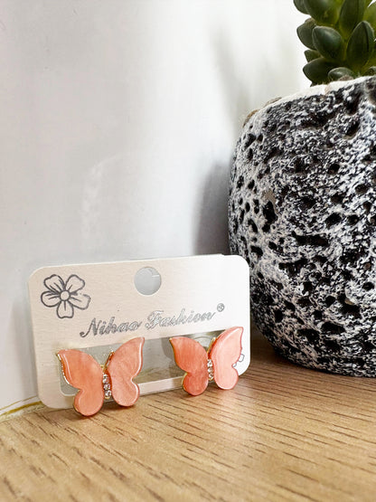 Korean Butterfly Stud Earrings