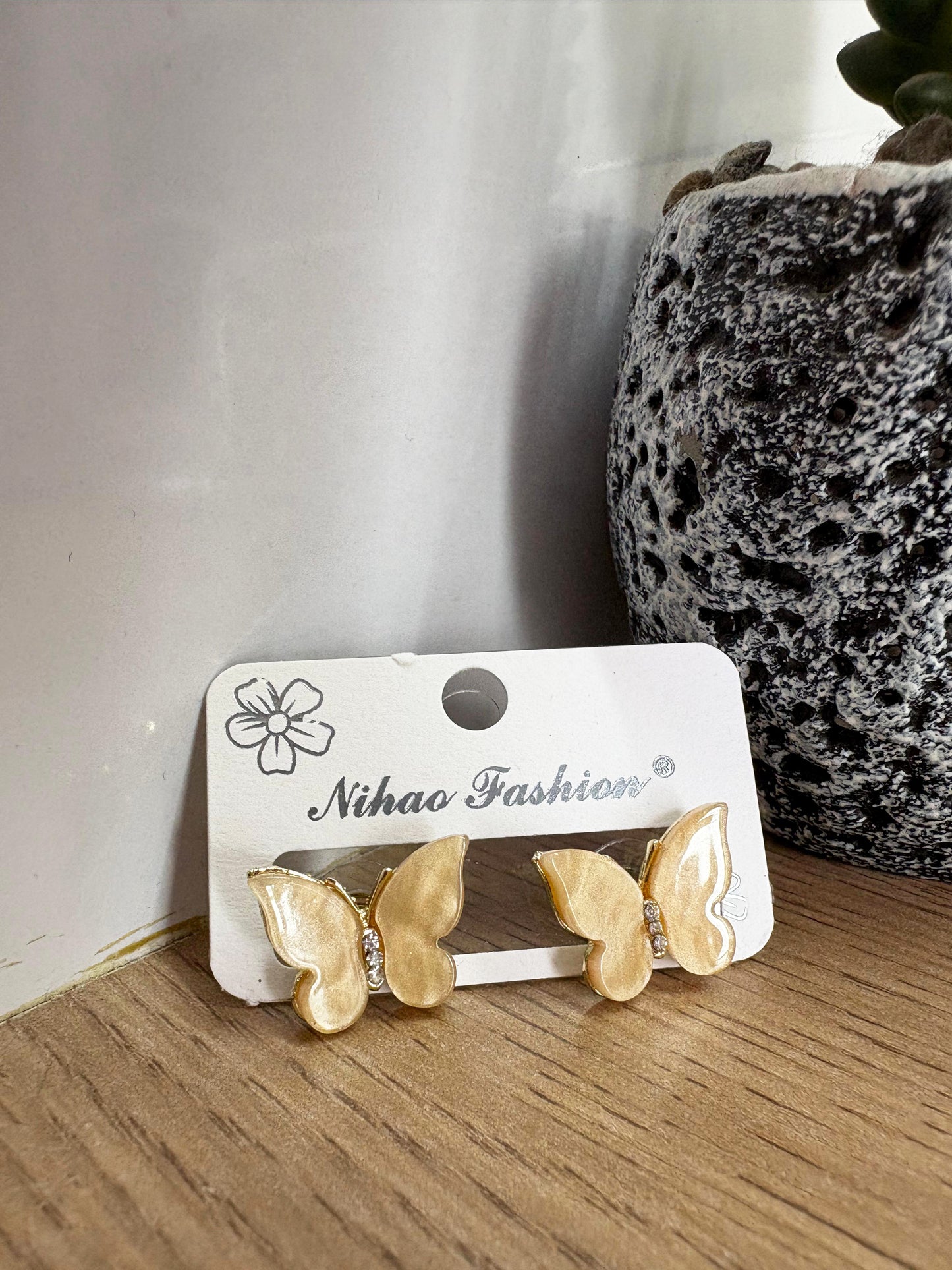 Korean Butterfly Stud Earrings