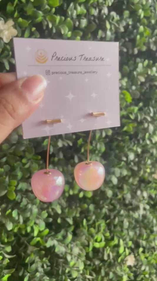 Cherry Colorful Drops Earrings