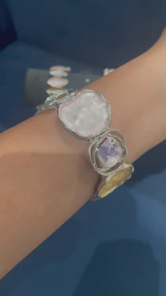 Colorful Metal Finish Bracelet