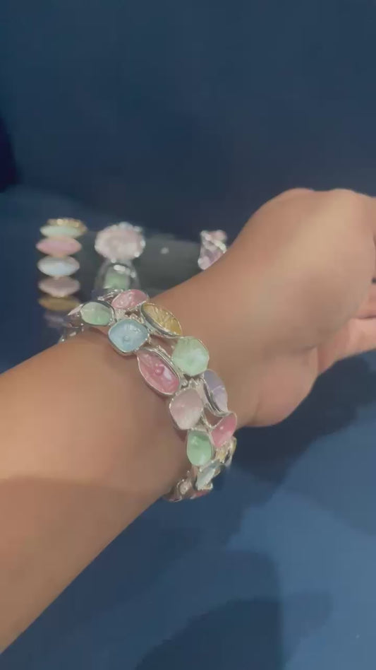 Colorful Metal Finish Bracelet